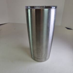 YETI Rambler 20 oz Stainless Steel Tumbler with Lid – Silver – Preowned